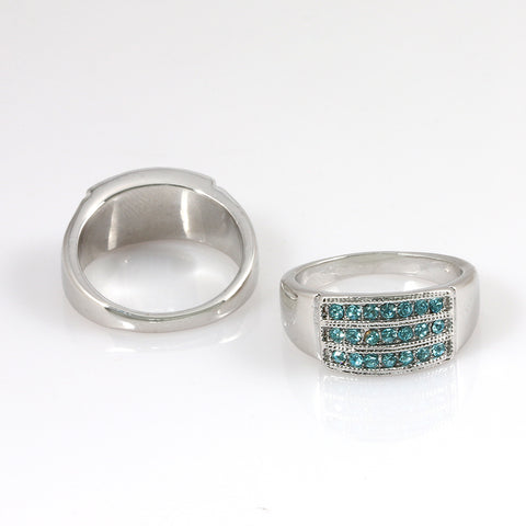 Prsten barevný s krystaly Swarovski elements PR0022-035101