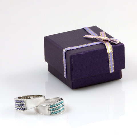 Prsten barevný s krystaly Swarovski elements PR0022-035101