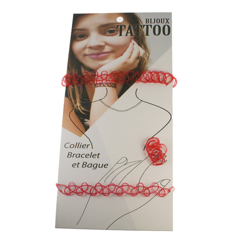 Módní sada TATTOO CHOKER 3 ks SD0086-1403