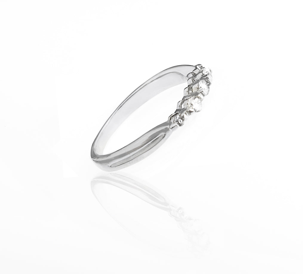 Prsten elegantní kroužek s krystalky  PR0129-035012