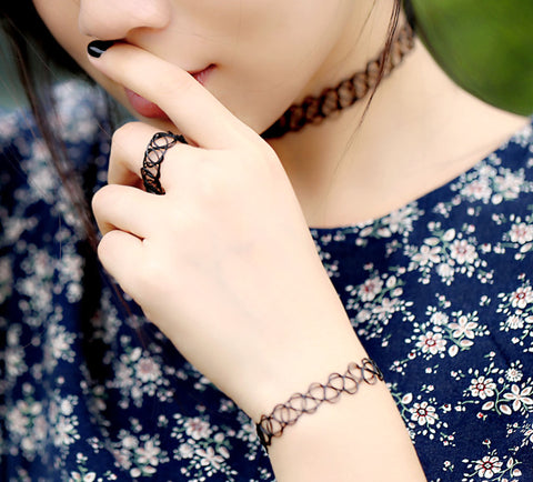 Módní sada TATTOO CHOKER 3 ks SD0086-1405