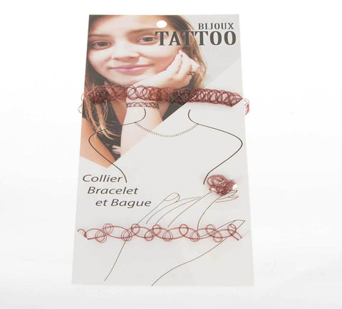 Módní sada TATTOO CHOKER 3 ks SD0086-1408