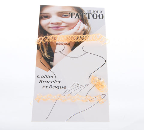 Módní sada TATTOO CHOKER 3 ks SD0086-1409