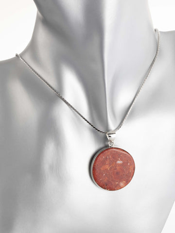 Krásný přívěsek ve tvaru kolečka s jaspisem PK1143-1603