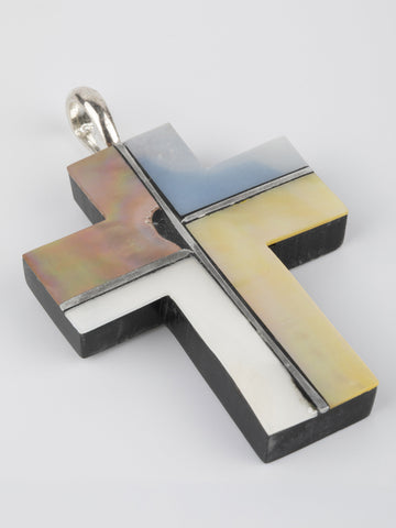 Přívěsek křžek s paua perletí PK1094-0113