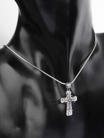 Exkluzivní přívěsek ve tvaru křížku z chirurgické oceli PK1223-0112
