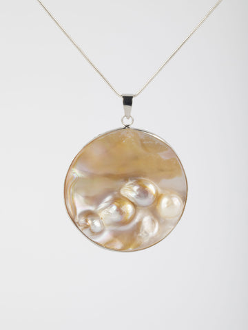 Přívěsek kruh s paua perletí PK1089-0444