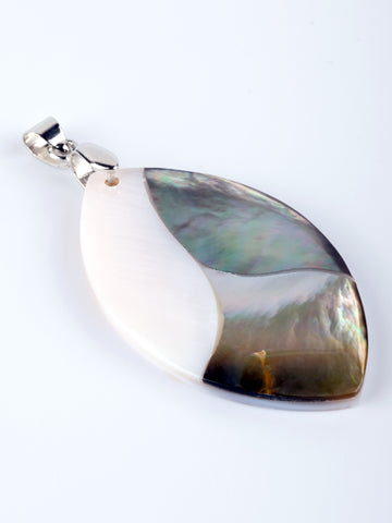 Přívěsek list s paua perletí PK1092-0413