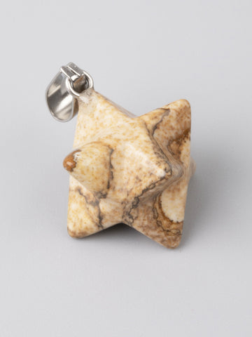 Exkluzivní přívěsek MERKABA z béžového jaspisu PK1205-1644