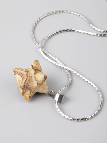 Exkluzivní přívěsek MERKABA z béžového jaspisu PK1205-1644