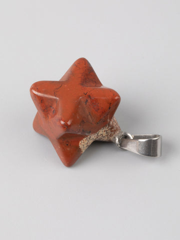 Exkluzivní přívěsek MERKABA z červeného jaspisu PK1206-1603