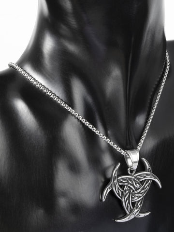 Krásný amulet z chirurgické oceli ve tvaru keltského uzlu PK1371-0137
