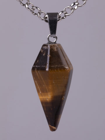 Luxusní amulet ve tvaru masivního kyvadla z tygřího oka  PK1402-1614