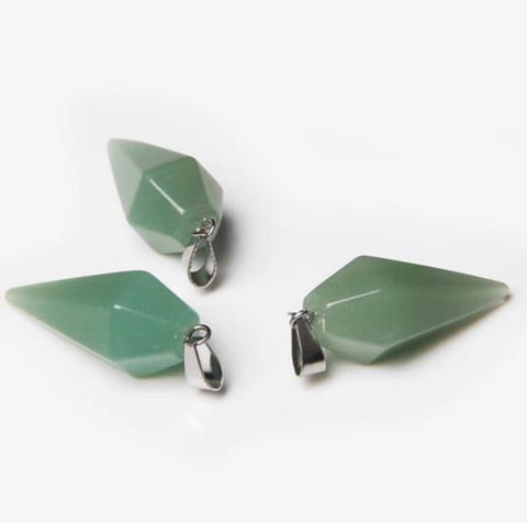 Exkluzivní amulet ve tvaru masivního kyvadla z avanturínu  PK1408-1610
