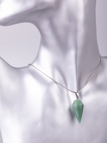 Exkluzivní amulet ve tvaru masivního kyvadla z avanturínu  PK1408-1610