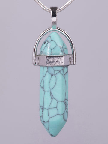 Exkluzivní amulet ve tvaru kyvadla z tyrkenitu  PK1384-1616