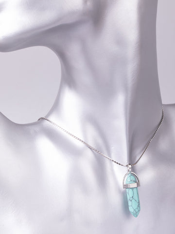 Exkluzivní amulet ve tvaru kyvadla z tyrkenitu  PK1384-1616