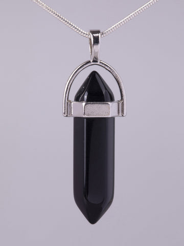 Exkluzivní amulet ve tvaru kyvadla z onyxu  PK1387-1602