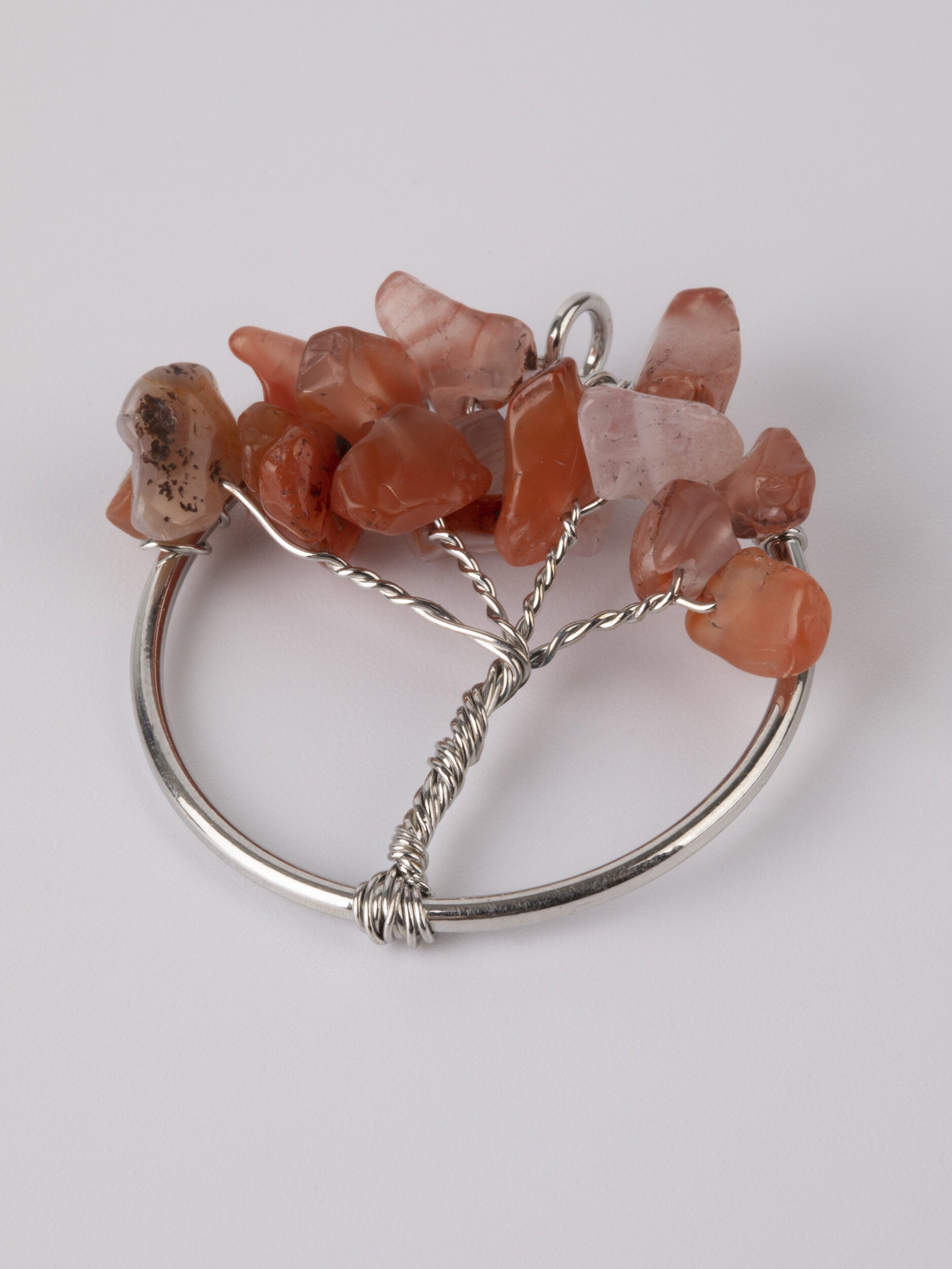 Krásný amulet stromu života z hnědého achátu PK1211-1627
