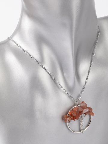 Krásný amulet stromu života z hnědého achátu PK1211-1627