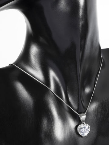 Přívěsek z chirurgické oceli srdce PK1544-0112