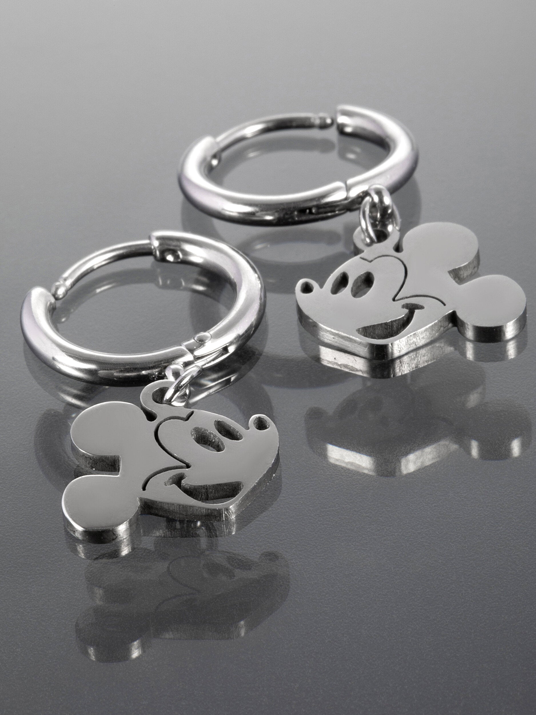 Náušnice z chirurgické oceli Mickey Mouse NE2630-0112