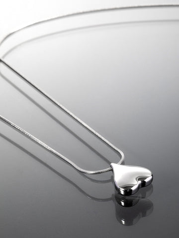 Elegantní náhrdelník z chirurgické oceli, obrácené srdce NK1543-0112