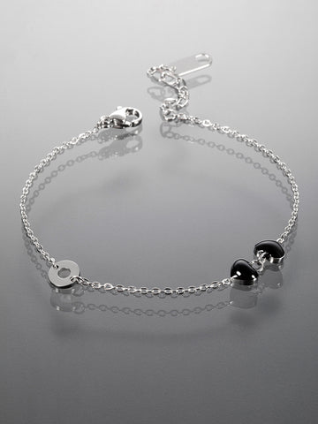 Náramek z chirurgické oceli  srdce NM3042-0112