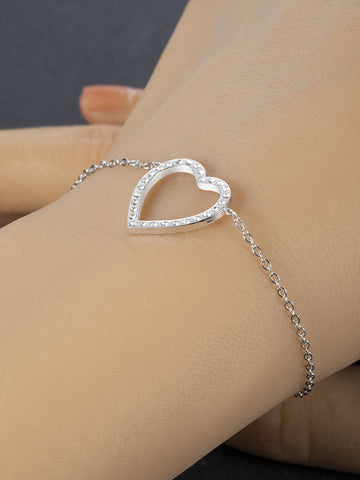 Náramek z chirurgické oceli  srdce NM3039-0112