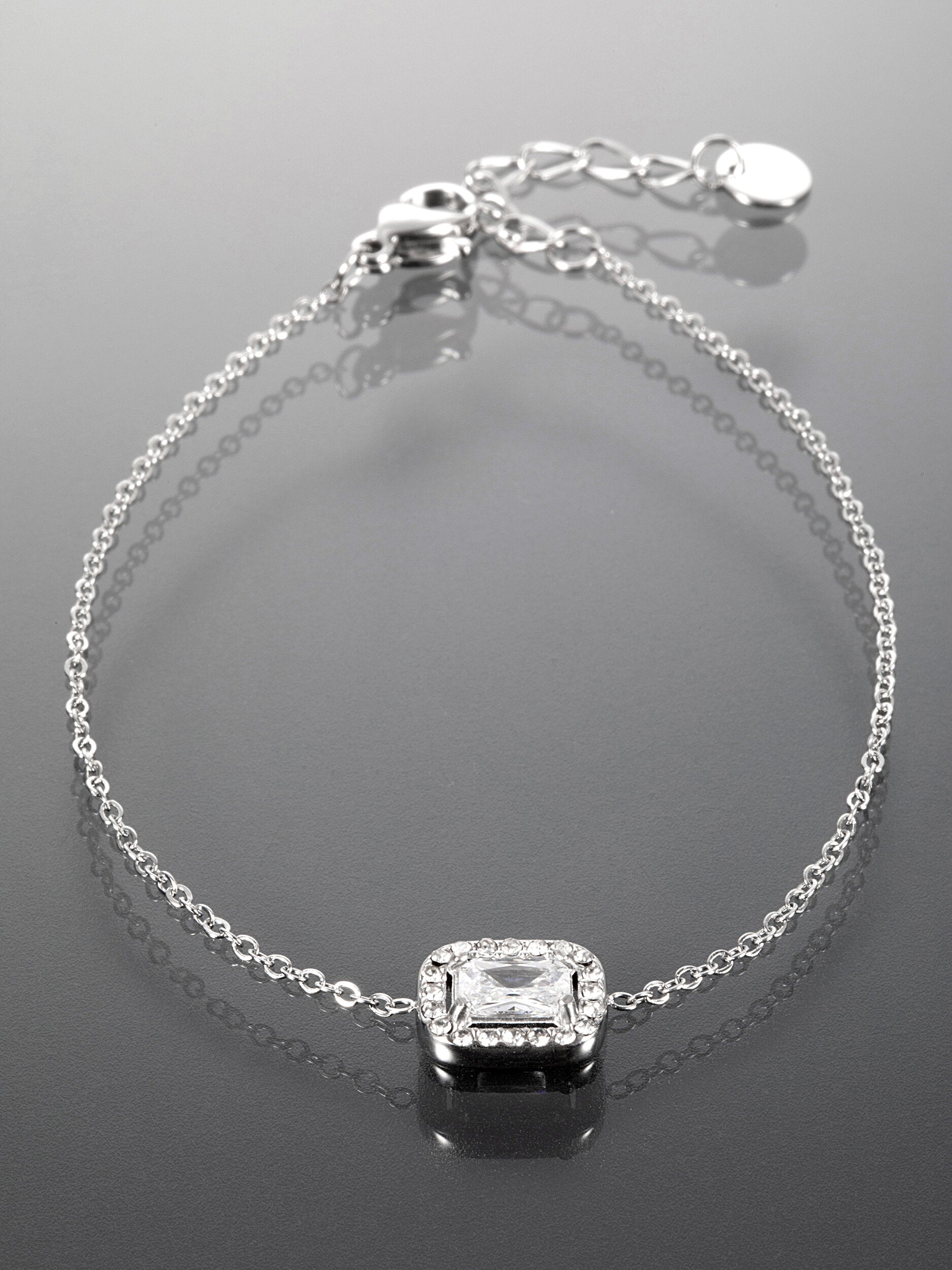 Náramek z chirurgické oceli s krystalkem NM3046-0112