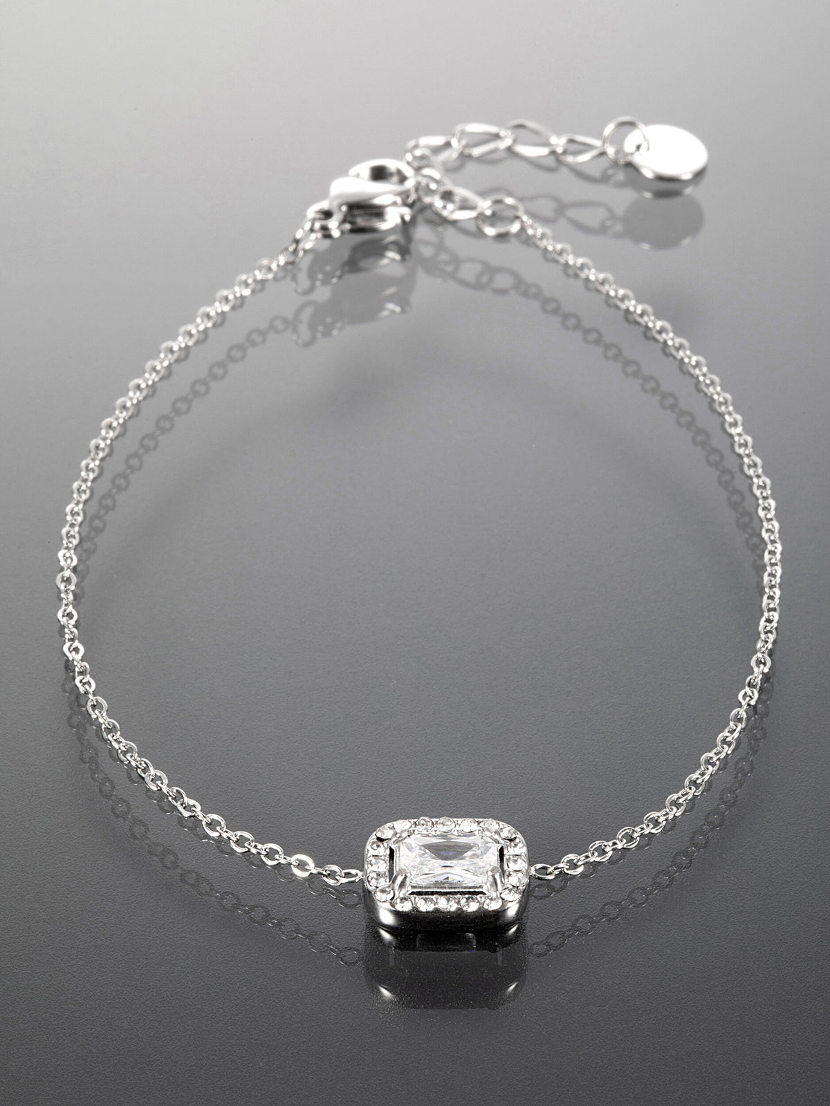 Náramek z chirurgické oceli s krystalkem NM3046-0112