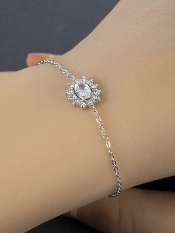 Náramek z chirurgické oceli s krystalkem NM3045-0112