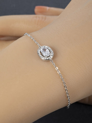 Náramek z chirurgické oceli s krystalkem NM3044-0112