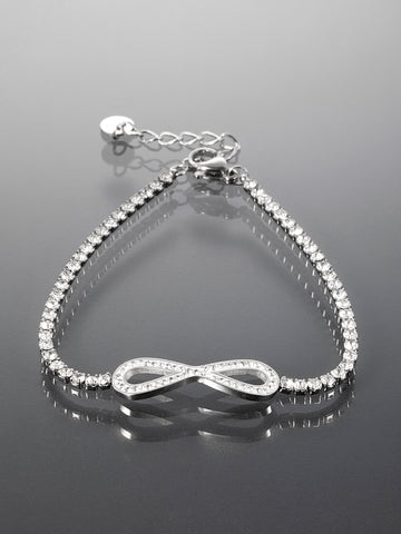 Elegantní náramek z chirurgické oceli se znamením nekonečna NM3056-0112