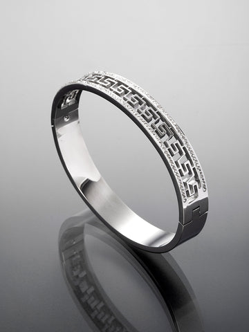 Náramek z chirurgické oceli s krystalky NM3020-0112