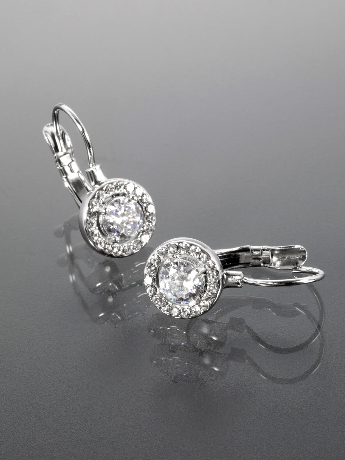 Elegantní náušnice z chirurgické oceli s krystalky NE2807-0112