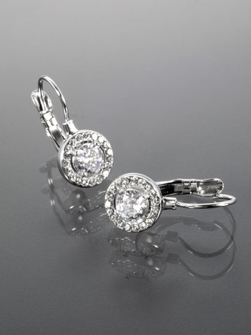 Elegantní náušnice z chirurgické oceli s krystalky NE2807-0112