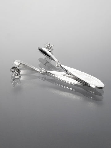 Elegantní náušnice z chirurgické oceli NE2784-0112