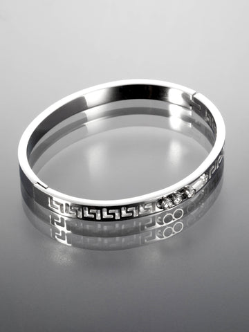 Elegantní náramek z chirurgické oceli s krystalky NM3081-0112