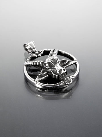 Přívěsek z chirurgické oceli pentagram PK1567-0112