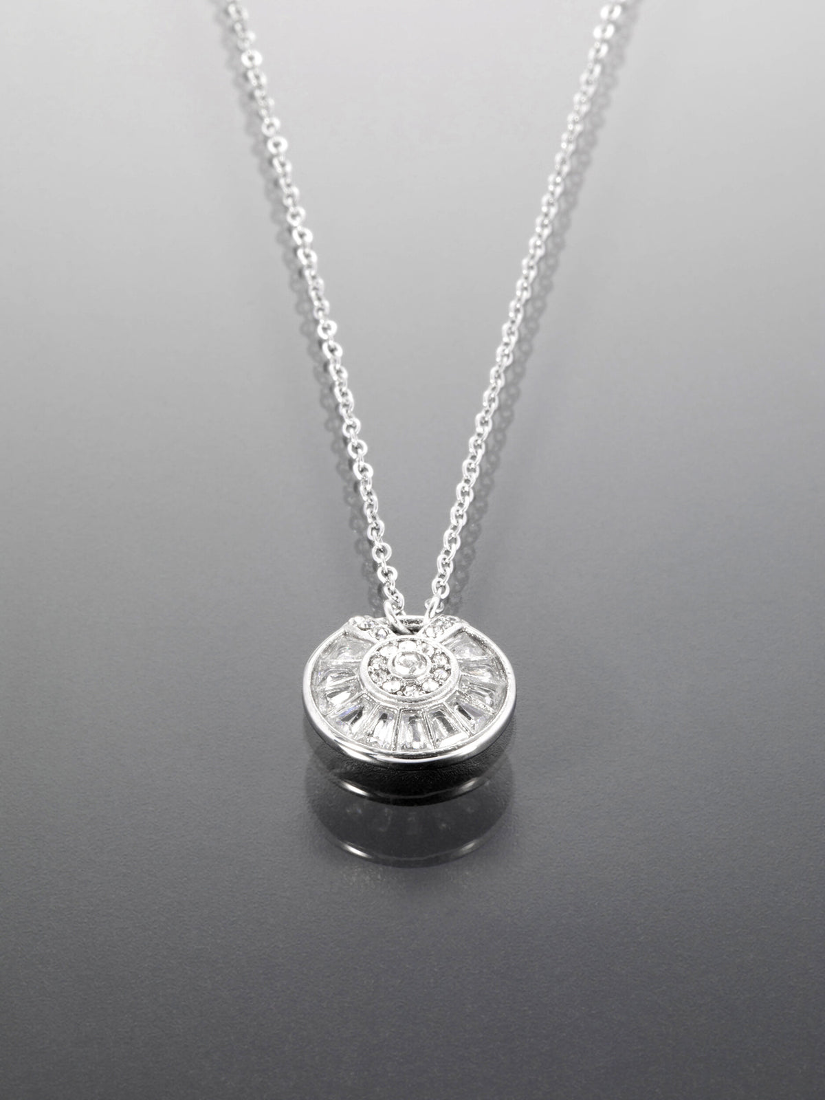 Náhrdelník z chirurgické oceli s krystalky NK1701-0112