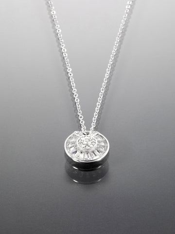 Náhrdelník z chirurgické oceli s krystalky NK1701-0112