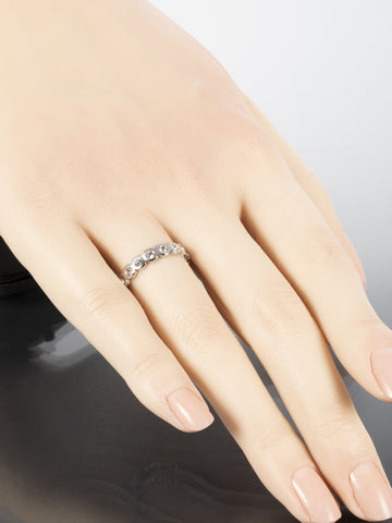 Prsten z chirurgické oceli s krystaly PR0393-015612
