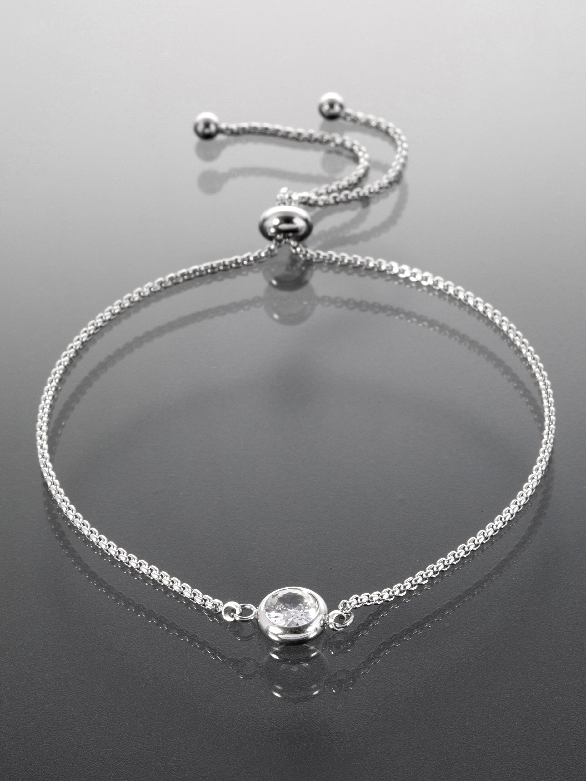 Elegantní náramek z chirurgické oceli s krystalkem NM3149-0112