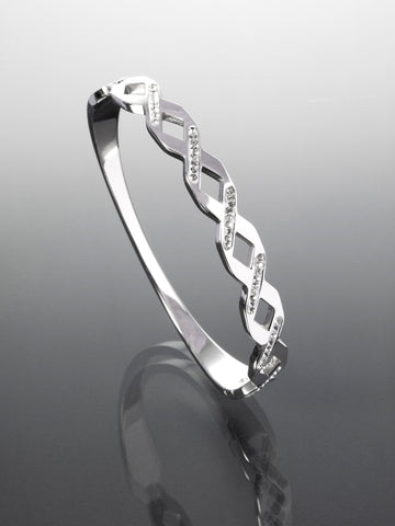 Náramek z chirurgické oceli s krystalky NM3124-0112