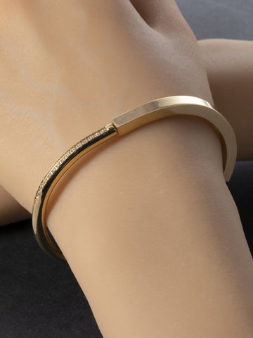 Elegantní náramek z chirurgické oceli s krystalky NM3130-0114