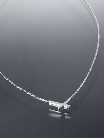 Náhrdelník z chirurgické oceli s krystalky NK1739-0112