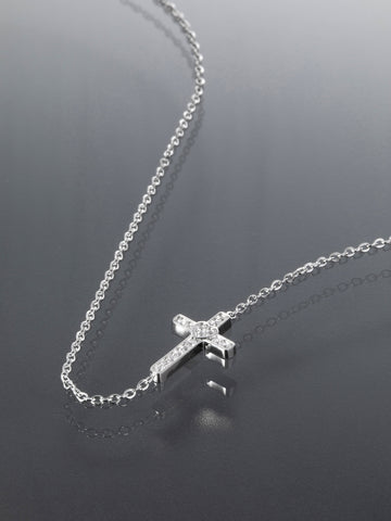 Náhrdelník z chirurgické oceli s křížkem NK1733-0112