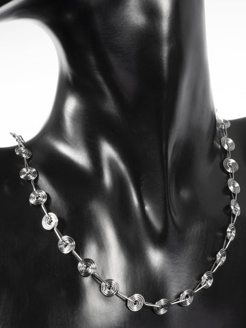 Extravagantní náhrdelník spirálky z chirurgické oceli NK1720-0112