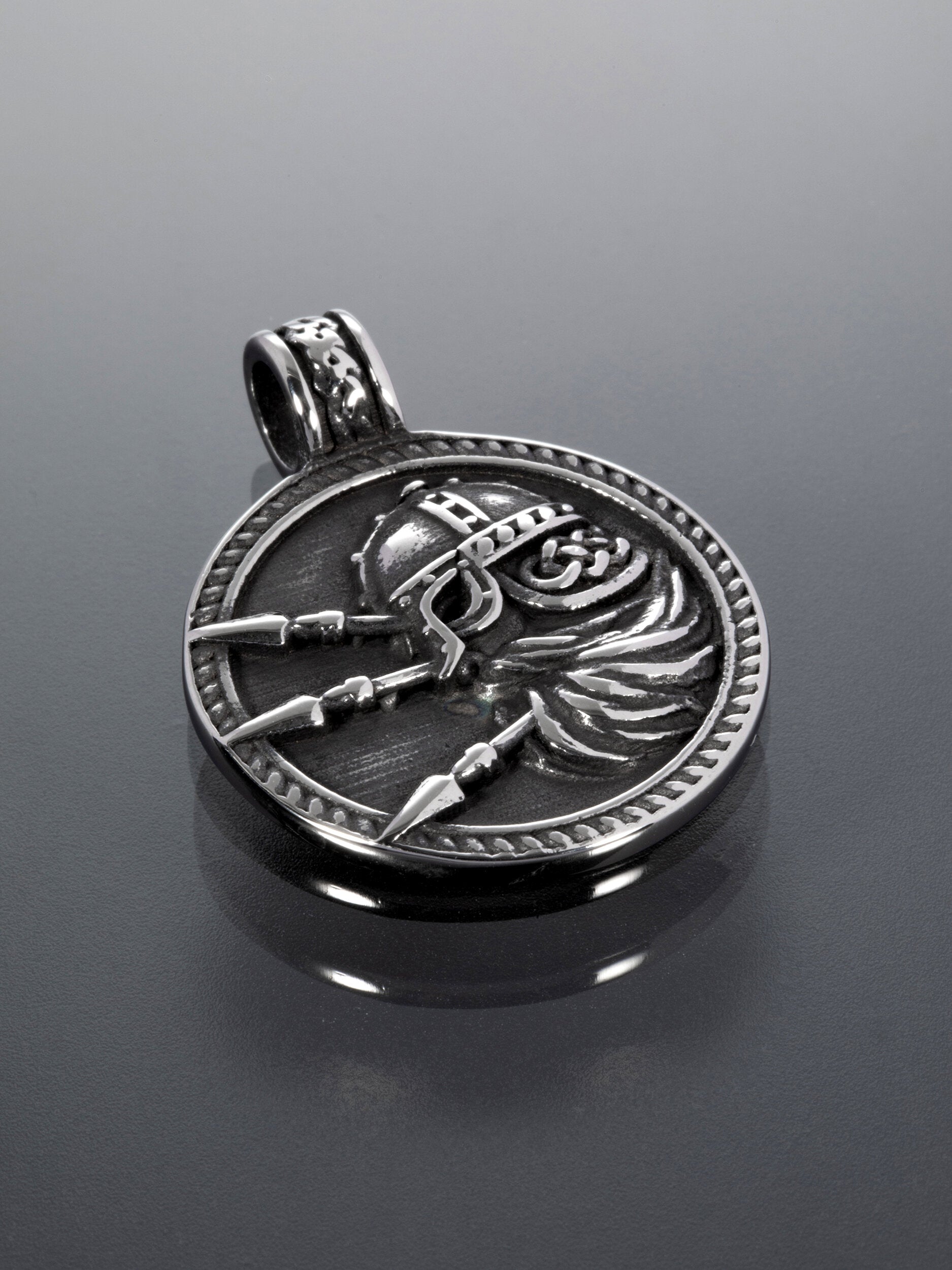 Přívěsek z chirurgické oceli viking PK1654-0112